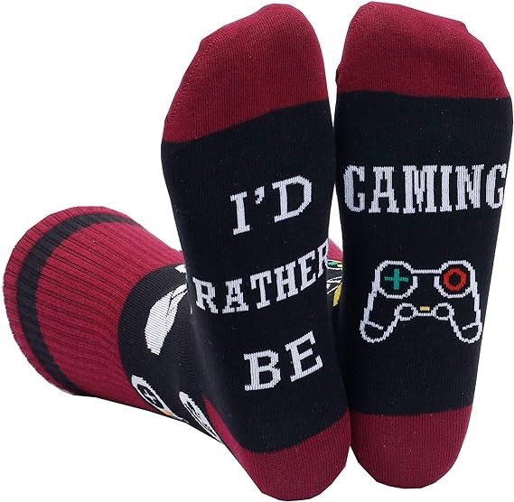 IRISGOD - I'd Rather Be Funny Dress Socks for Men and Women | Humor Joke Gifts