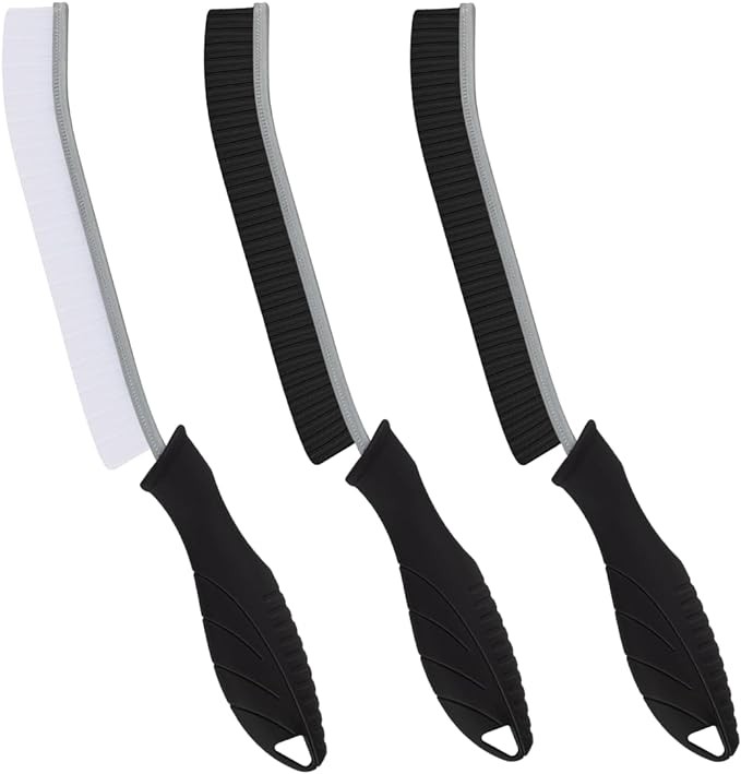 TQRR 3 Pcs Hard Bristle Crevice Cleaning Brush-Thin Gap Cleaning Brush, Small Cleaning Brush, Grout Brush, Kitchen Brush, Cleaning Tools for Toilet, Bathroom, Home, Bathtub, Sink, Household, Window