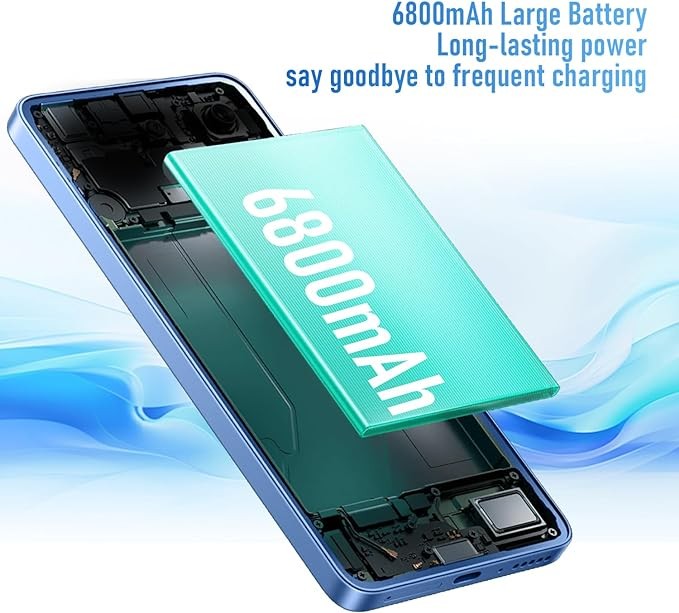 I14 ProMax Unlocked Android Phone 8-core Smartphone 12GB+512GB Cell Phone 24MP+50MP Camera Pixels 6800mAh Battery for Extended Standby 6.7inch HD Screen Unlocked Phone 5G Dual SIM Capability (Blue.)