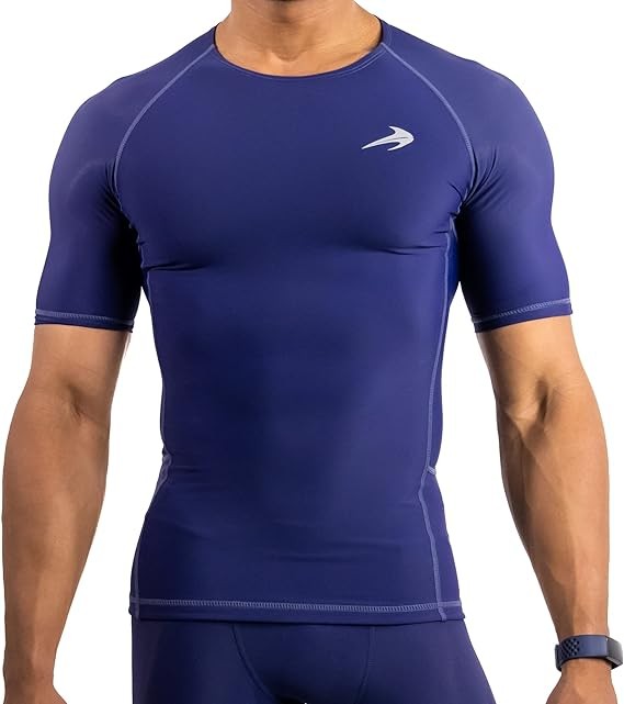 CompressionZ Men's Short Sleeve Compression Shirt - Athletic Base Layer