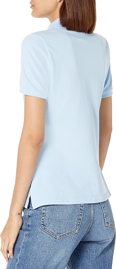 French Toast Women's Short Sleeve Stretch Pique Polo Shirt