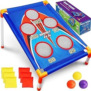 TOY Life Bean Bag Toss Game, Bean Bag Game, Kids Outdoor Toys, Corn Hole Games for Kids, Kids Bean Bag Toss Game Kids Cornhole Game Set Cornhole Kids Outdoor Games for Kids Ages 4-8 Year Old Boy Gifts