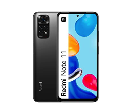 Xiaomi Redmi Note 11 4G Volte 128GB + 4GB Factory Unlocked 6.43" Quad Camera 50MP Night Mode (NOT Verizon Sprint Boost Cricket At&t) (w/Fast Car Charger Bundle) (Graphite Gray)