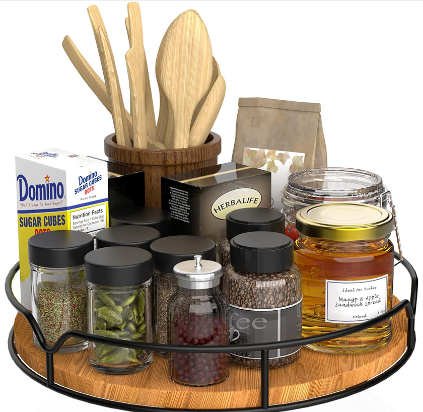 Lazy Susan Turntable Organizer for Cabinet Pantry Kitchen Countertop Fridge