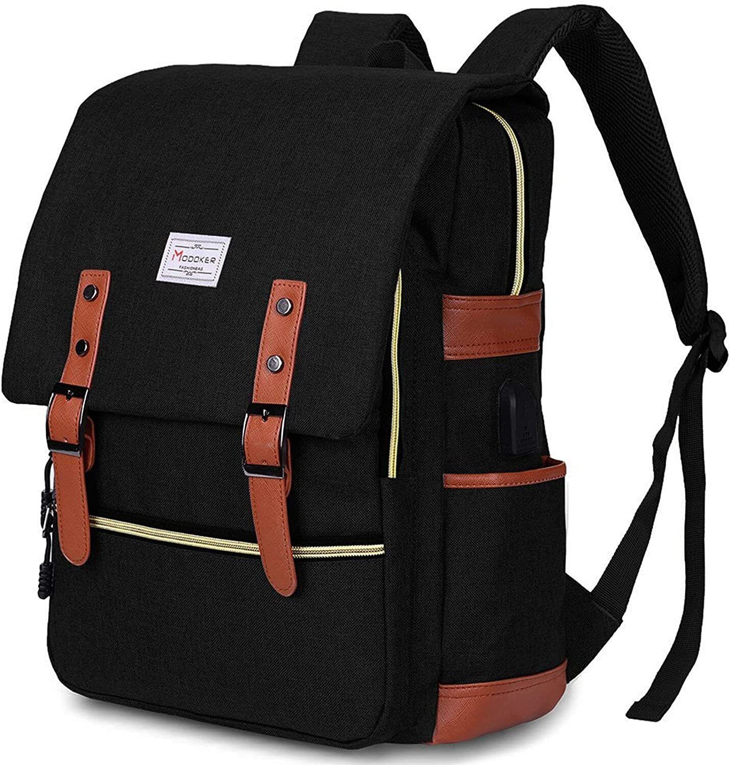 Vintage Laptop Backpack Women/Men,School College Backpack Without USB Charging