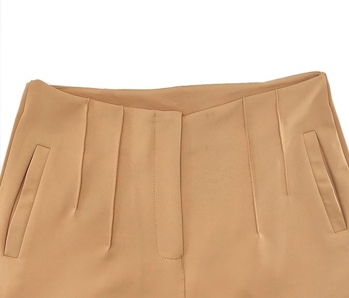 BIRW Womens Stretchy High Waisted Pants Trendy Skinny Business Work Casual Pencil Trousers with Pockets