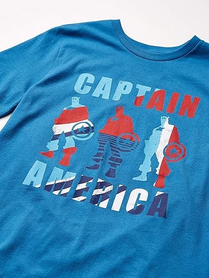 Amazon Essentials Disney | Marvel | Star Wars Unisex Kids and Toddlers' Short-Sleeve T-Shirts (Previously Spotted Zebra)