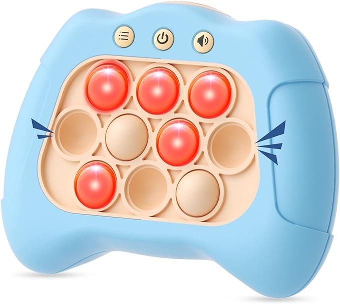 Byserten Handheld Game for Kids 6-12, Sensory Fidget Toys for Kids 8-12, Birthday Gifts for 6 7 8 9 Year Old Boys & Girls & Teens-Blue