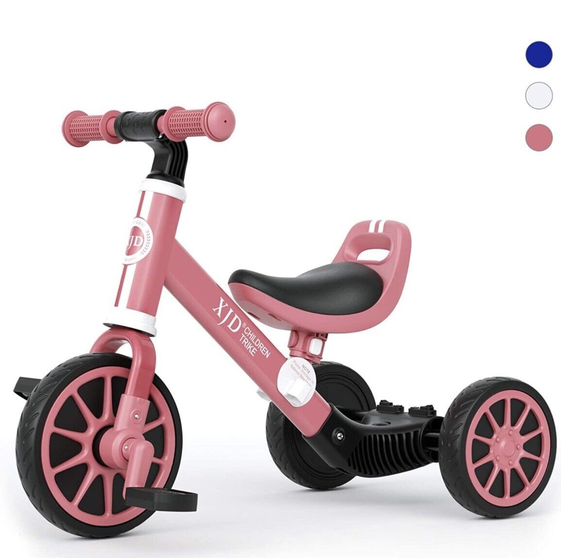 3 in 1 Kids Balance Tricycle Toddler Girl Boy Adjustable Seat Removable Pedal