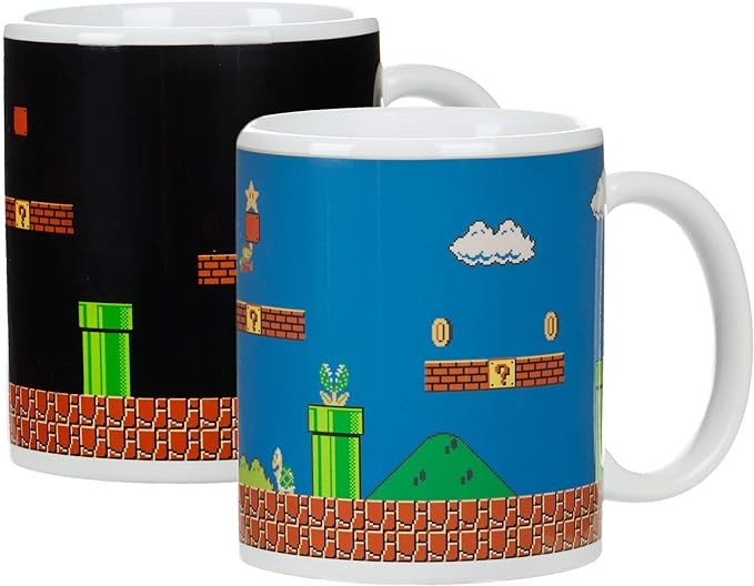Paladone Super Mario Brothers Heat Changing Ceramic Coffee Mug - Collectors Edition
