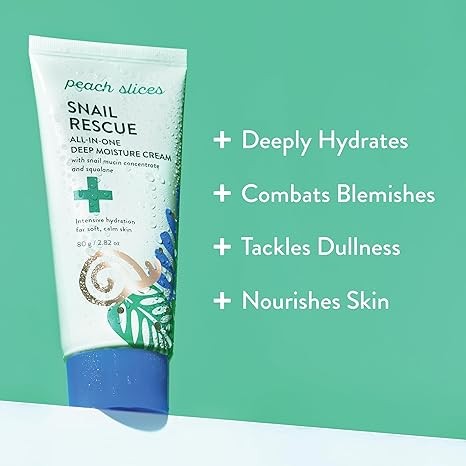 Peach Slices Snail Rescue All-In-One Deep Moisture Cream